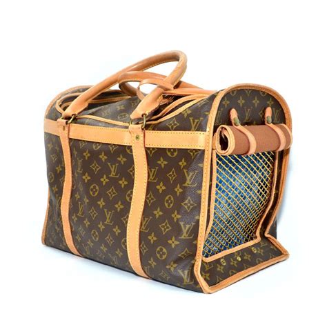 fake louis vuitton dog bed|authentic Louis Vuitton pet carrier.